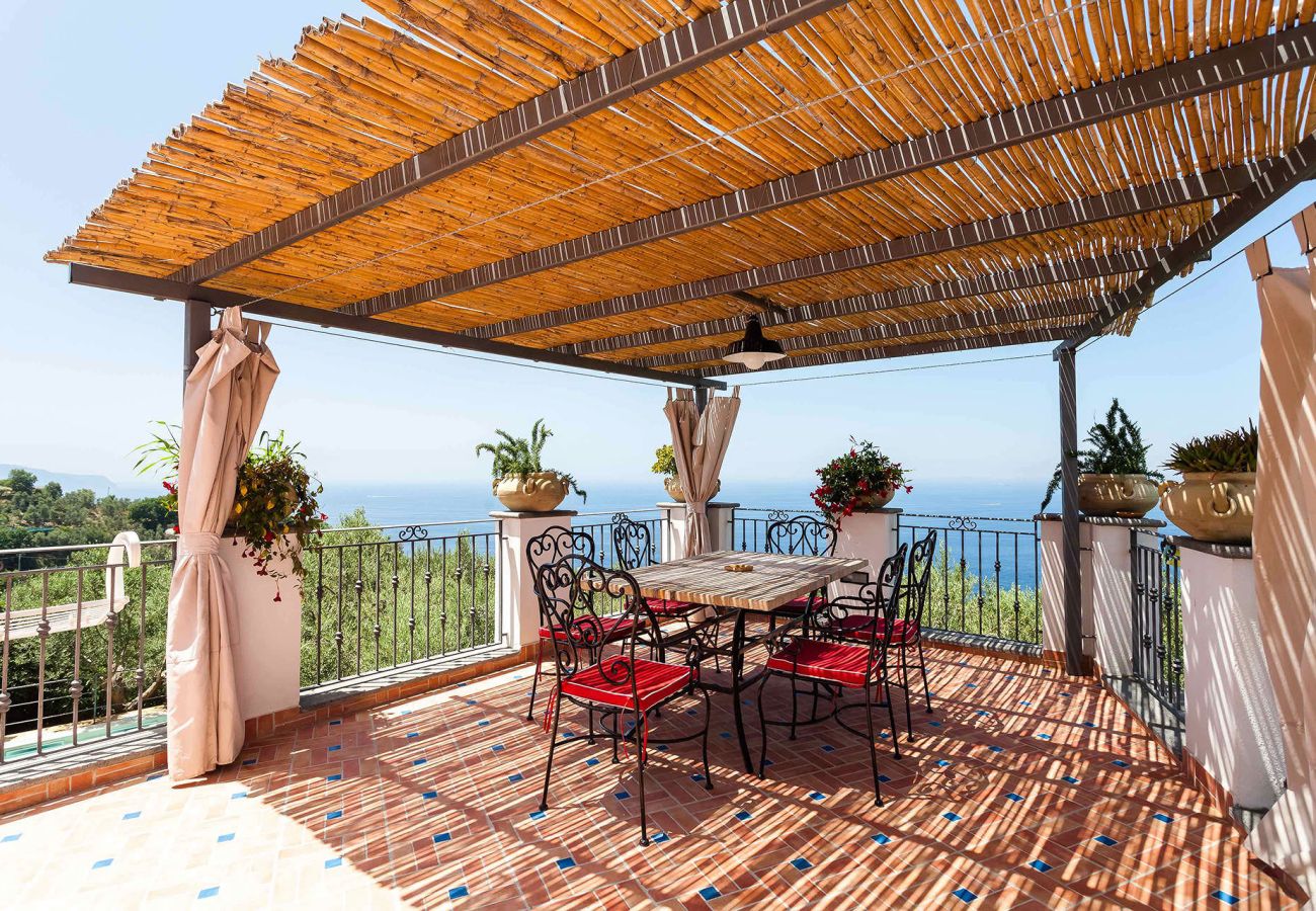 House in Massa Lubrense - Casa Tatano with private pool,sea view